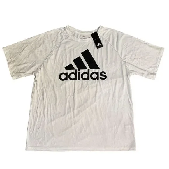 Adidas Men's White Climalite T-Shirt Size XL - Picture 1 of 5